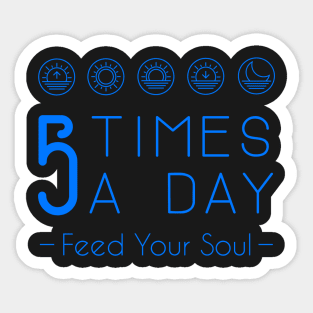 Feed Your Soul - Night Blue Sticker